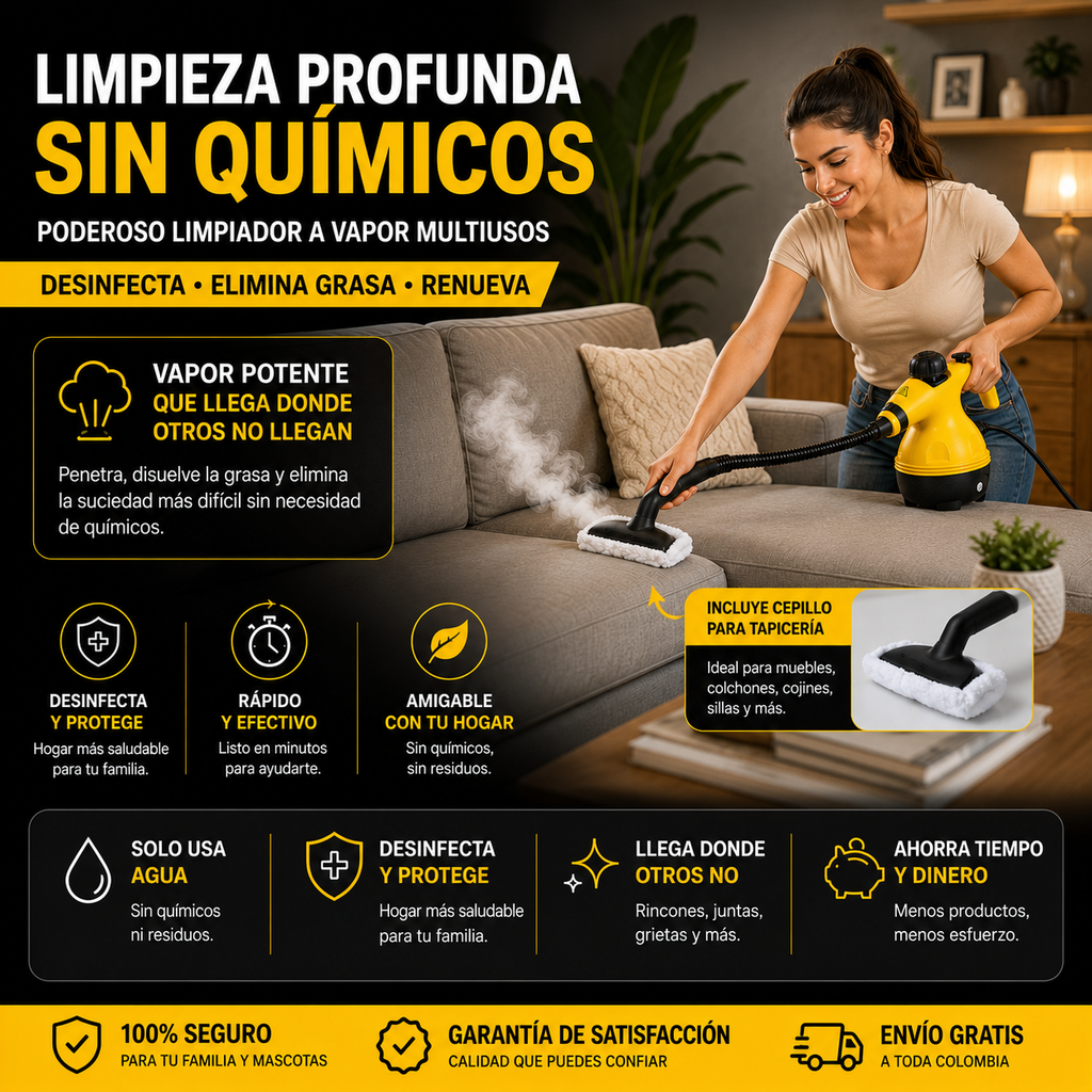 Limpiador a Vapor Multiusos