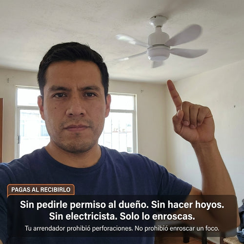 Bombillo ventilador - Duerme fresco toda la noche